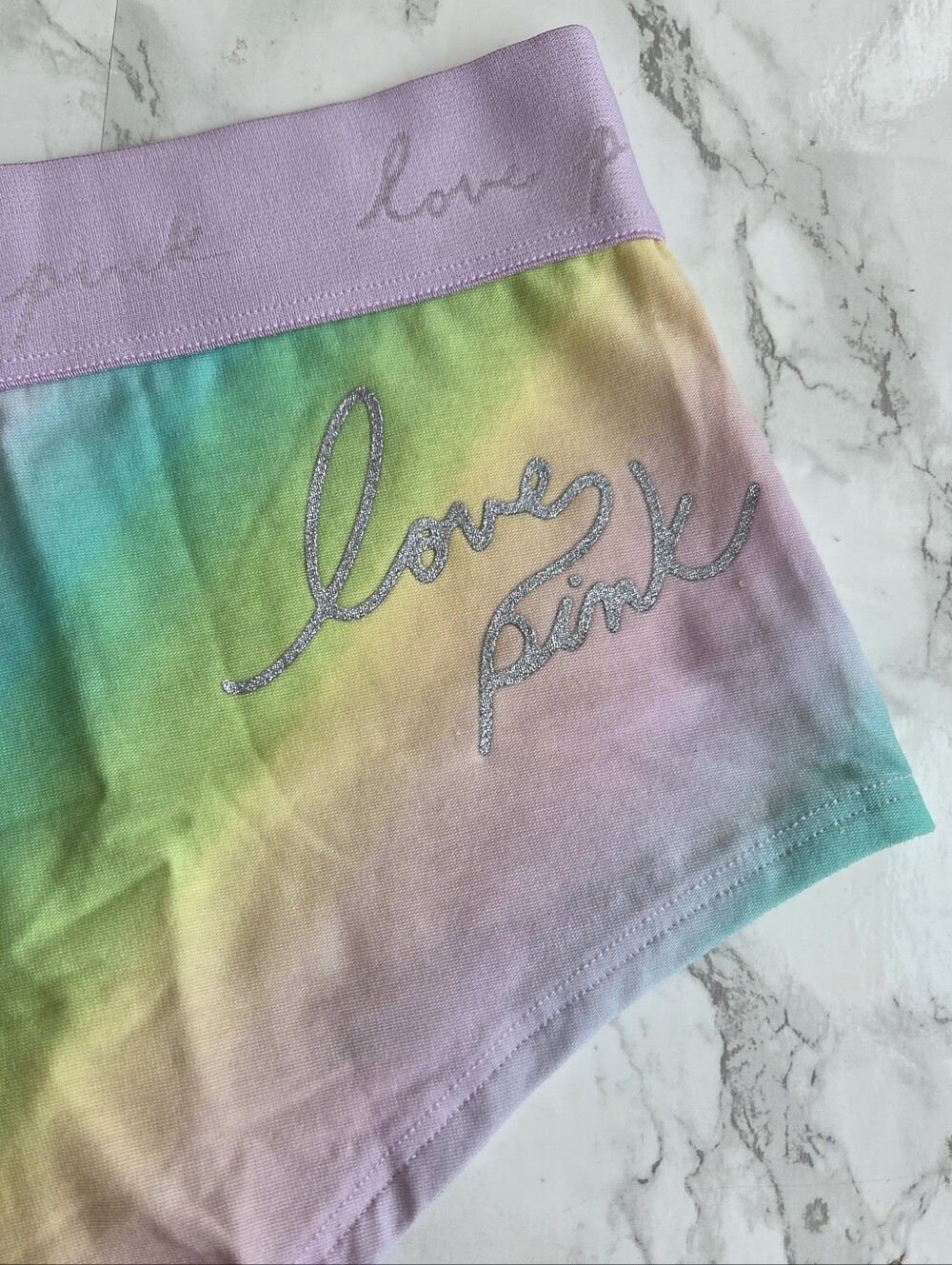 Victoria's Secret PINK Logo Cotton Shortie Panties S NWT